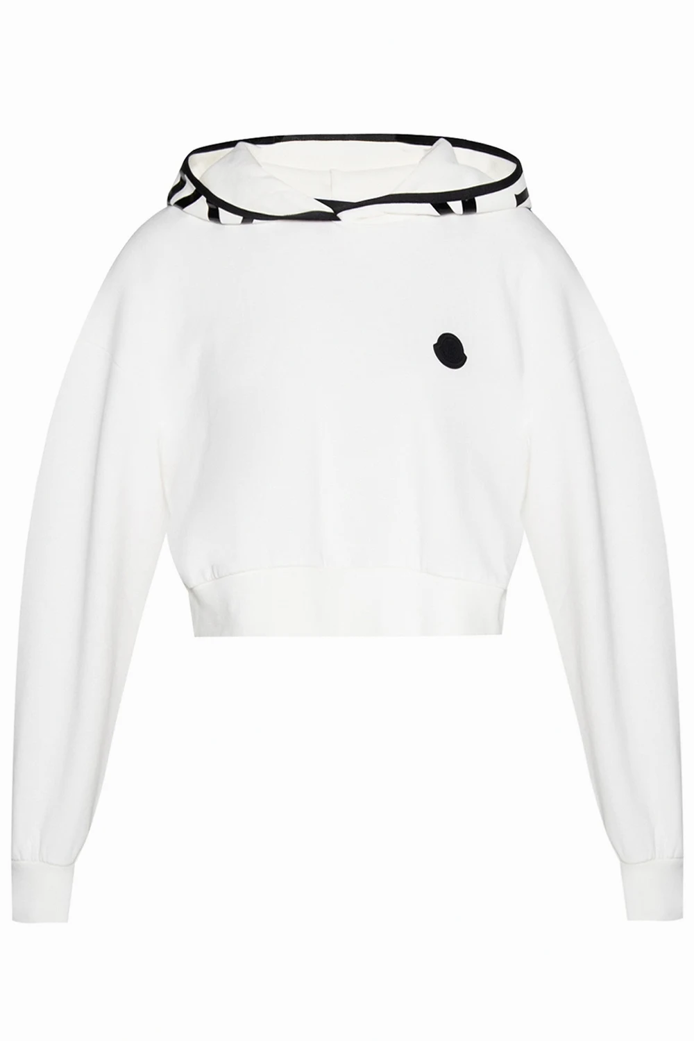 Cropped hoodie with logo