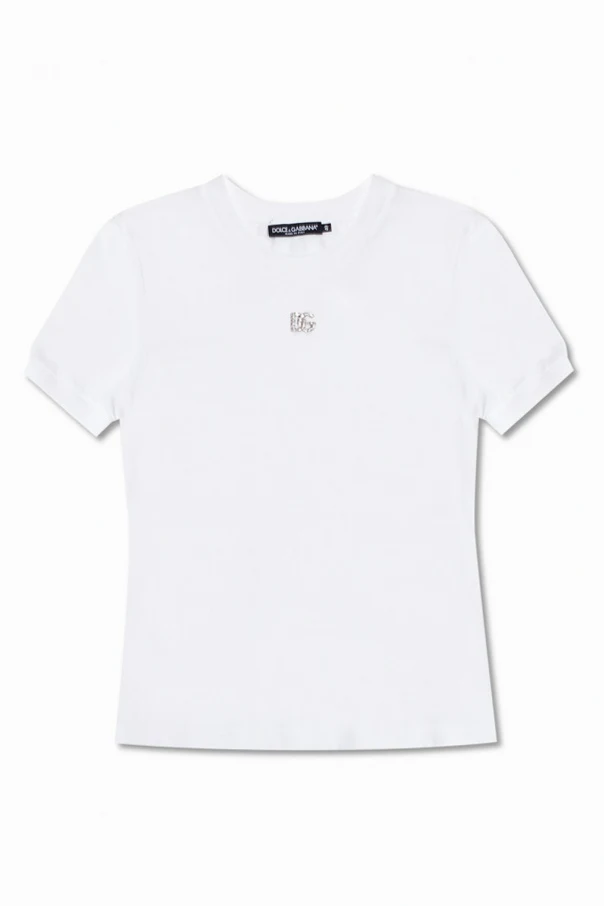 WEISS T-shirt with logo appliqué