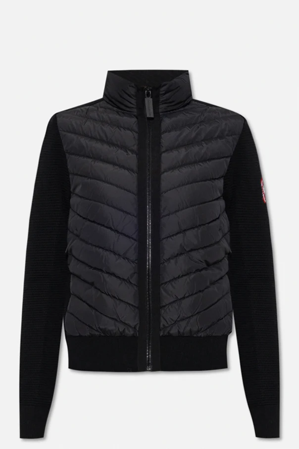 SCHWARZ Cardigan with quilted frontal