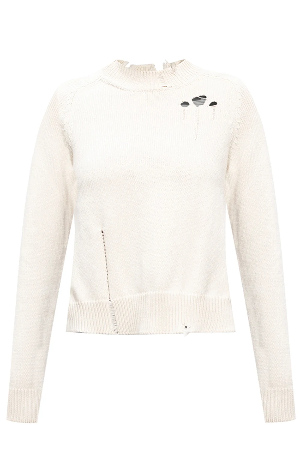 Distressed sweater