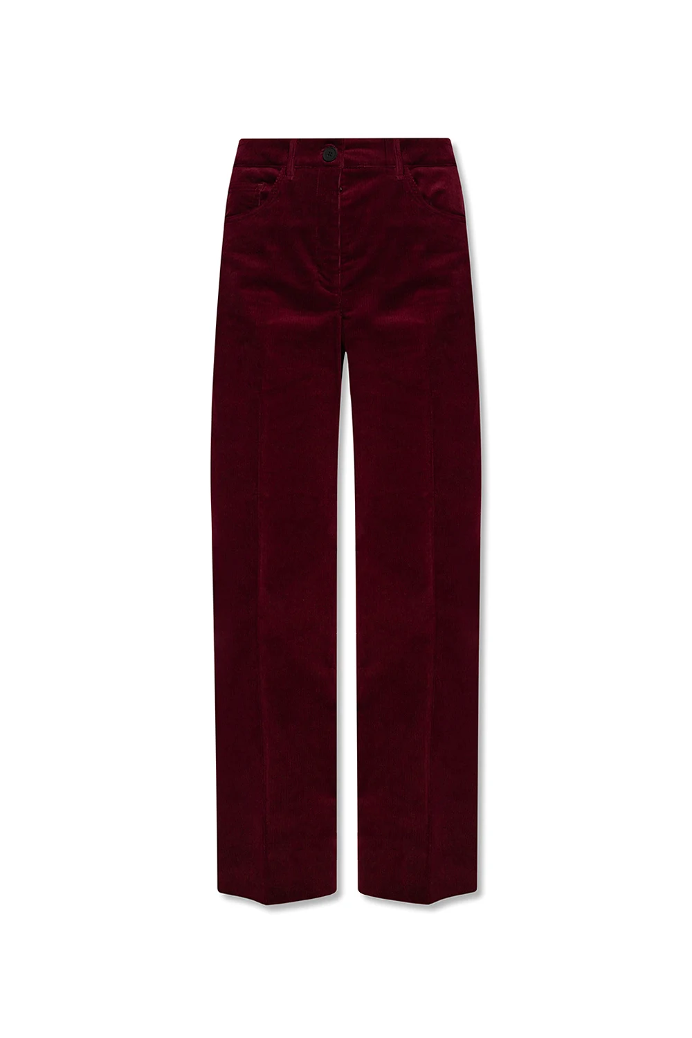 BURGUNDY ‘Adlai’ corduroy trousers