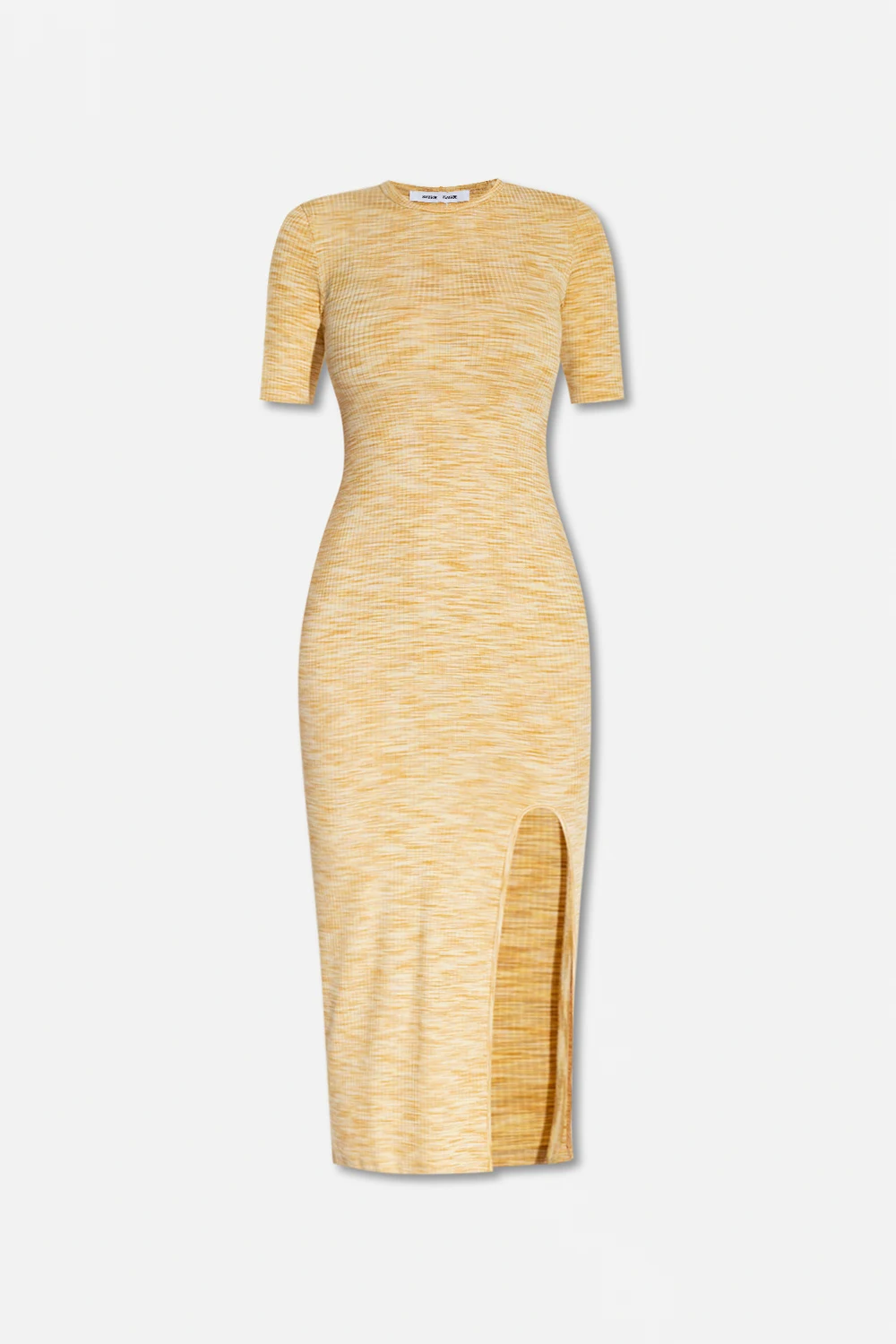 YELLOW  ‘Hilde’ ribbed dress