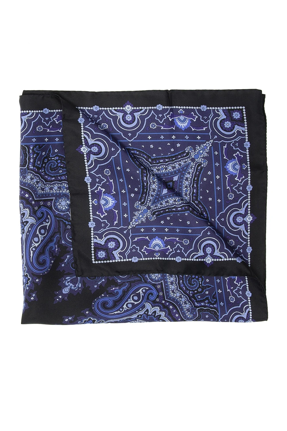 Patterned scarf with logo