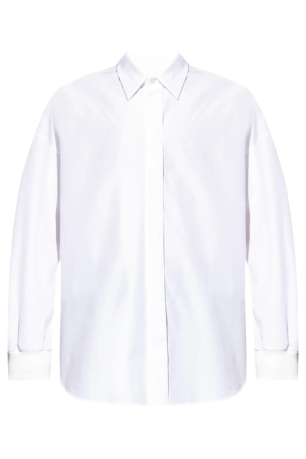 Shirt with concealed placket