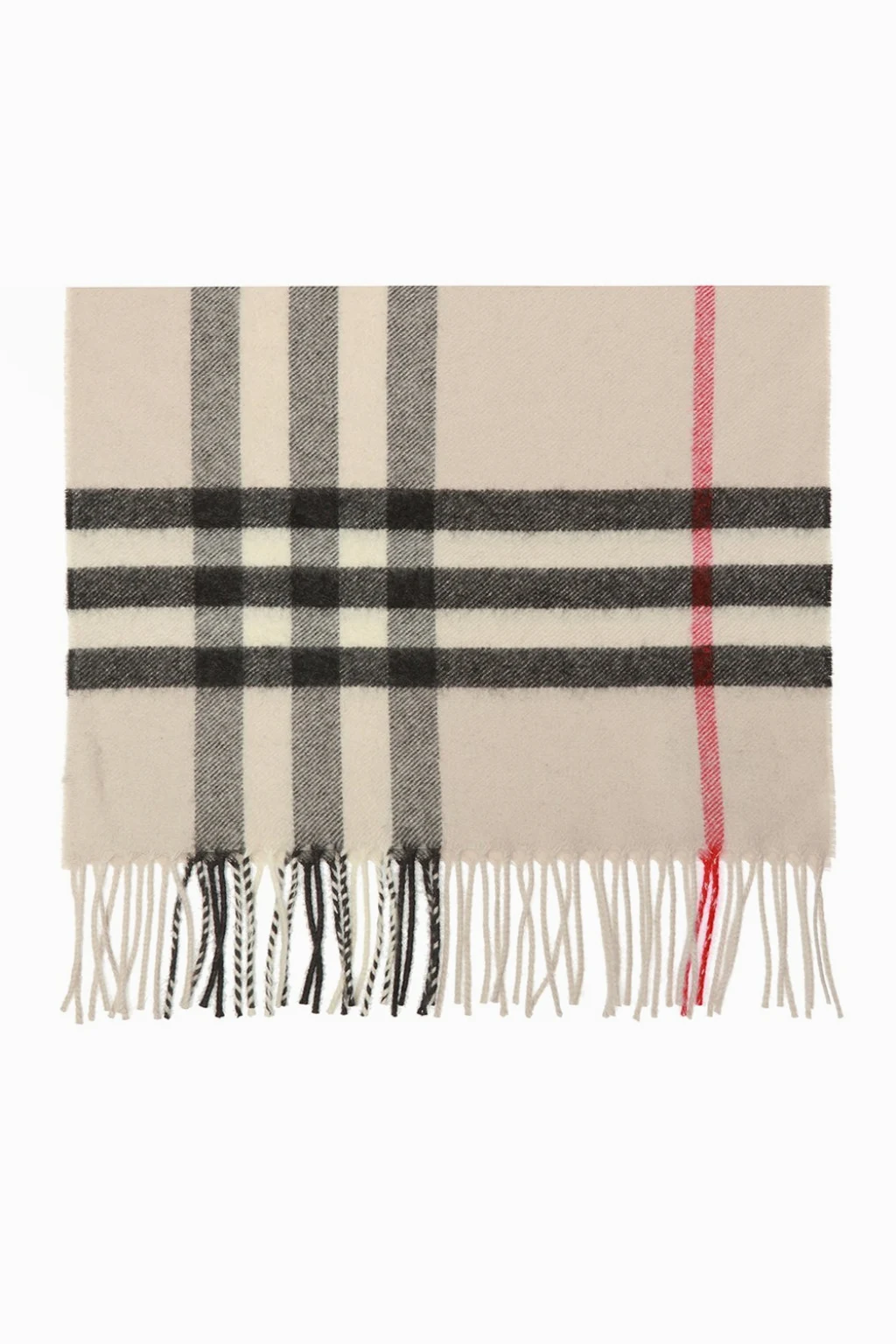 beige Checked scarf