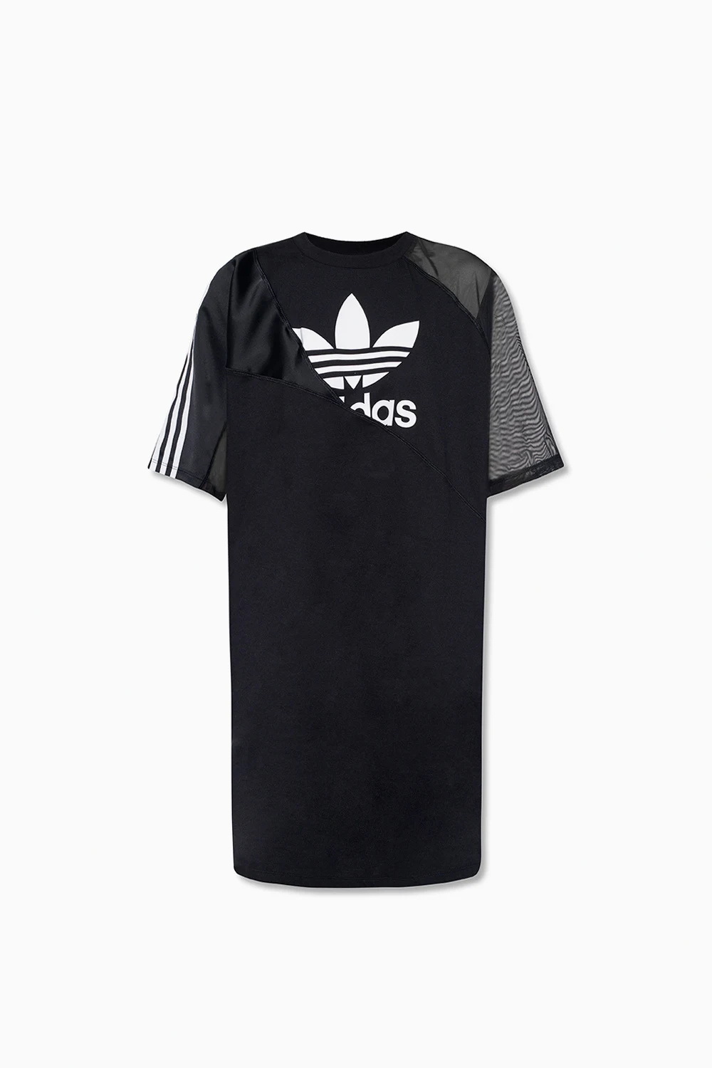 Długi t-shirt z logo
