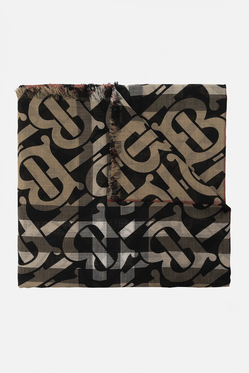 Scarf with monogram