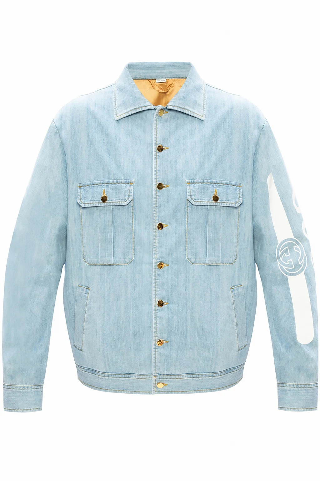 Branded denim jacket