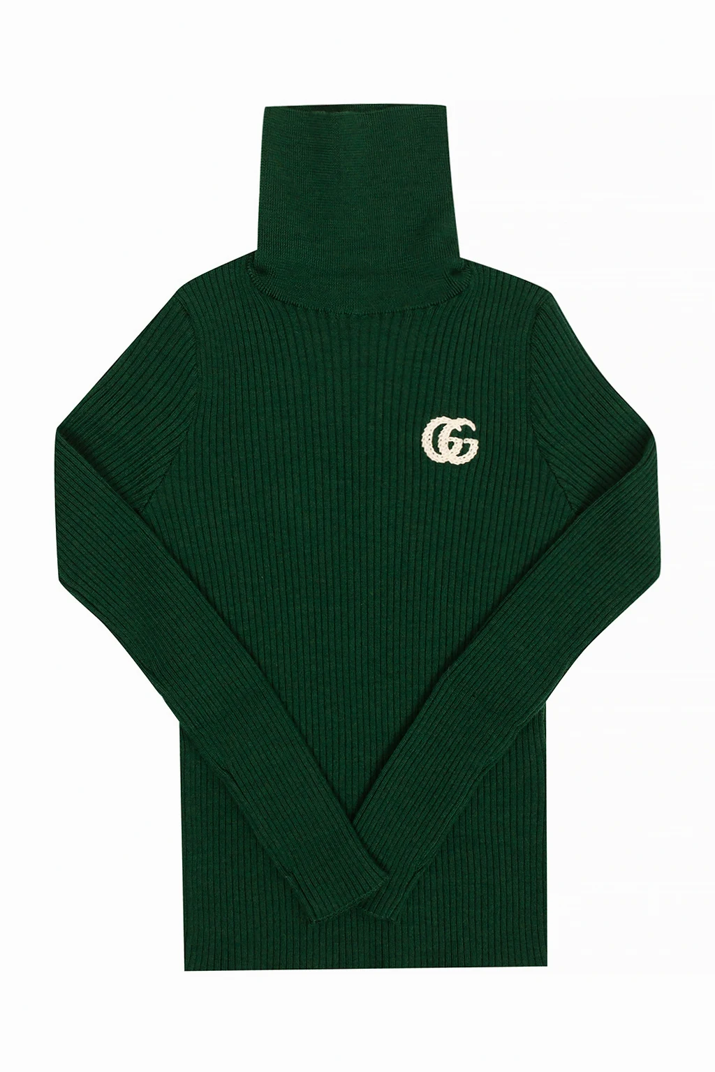 GREEN Wool turtleneck sweater