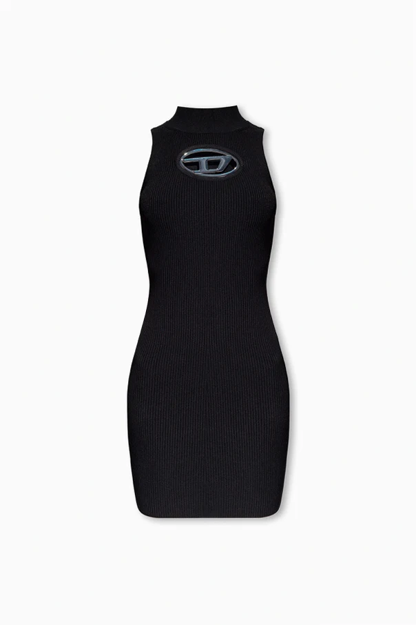 SCHWARZ Kleid mit 'M-ONERVA' Logo