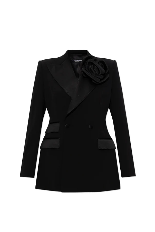 SCHWARZ Blazer with floral motif