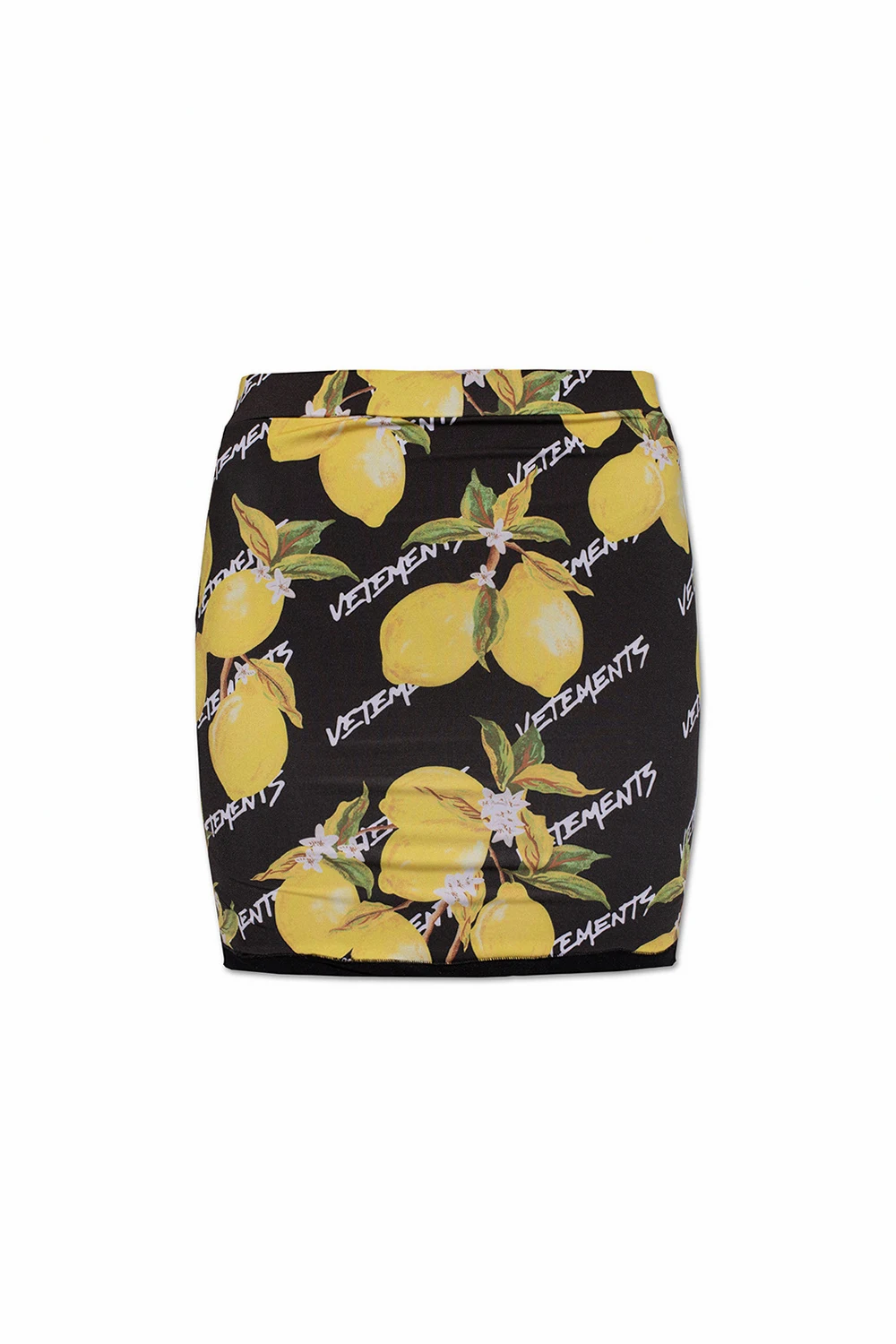 BLACK Patterned skirt