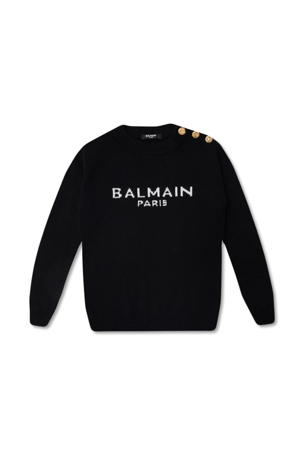 BLACK Sweater with logo