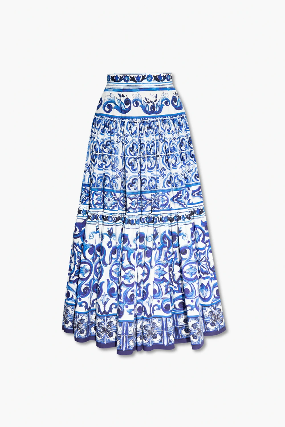 BLUE Patterned skirt