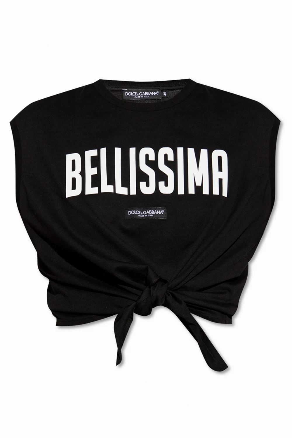 BLACK Top with tie detail