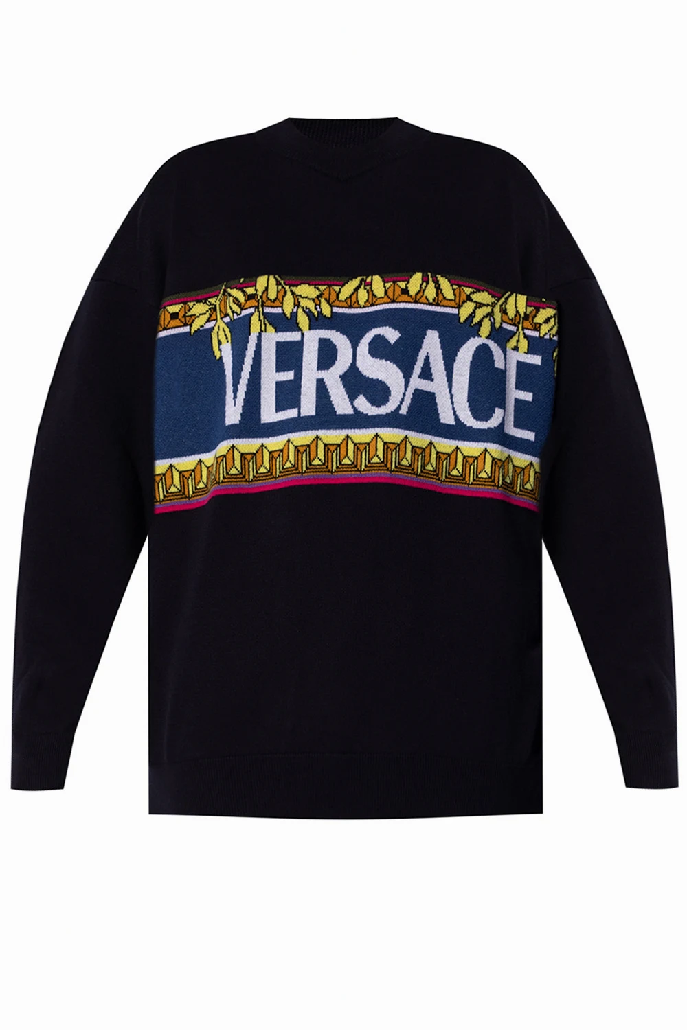 NAVY BLUE Sweater with logo