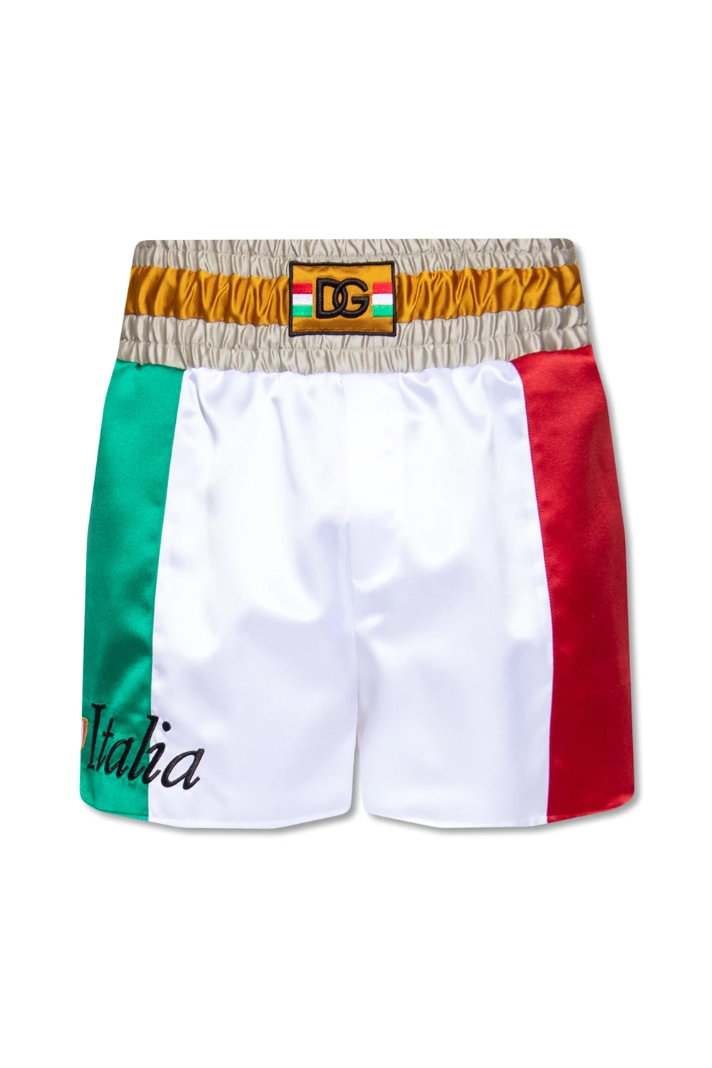 WHITE Satin shorts