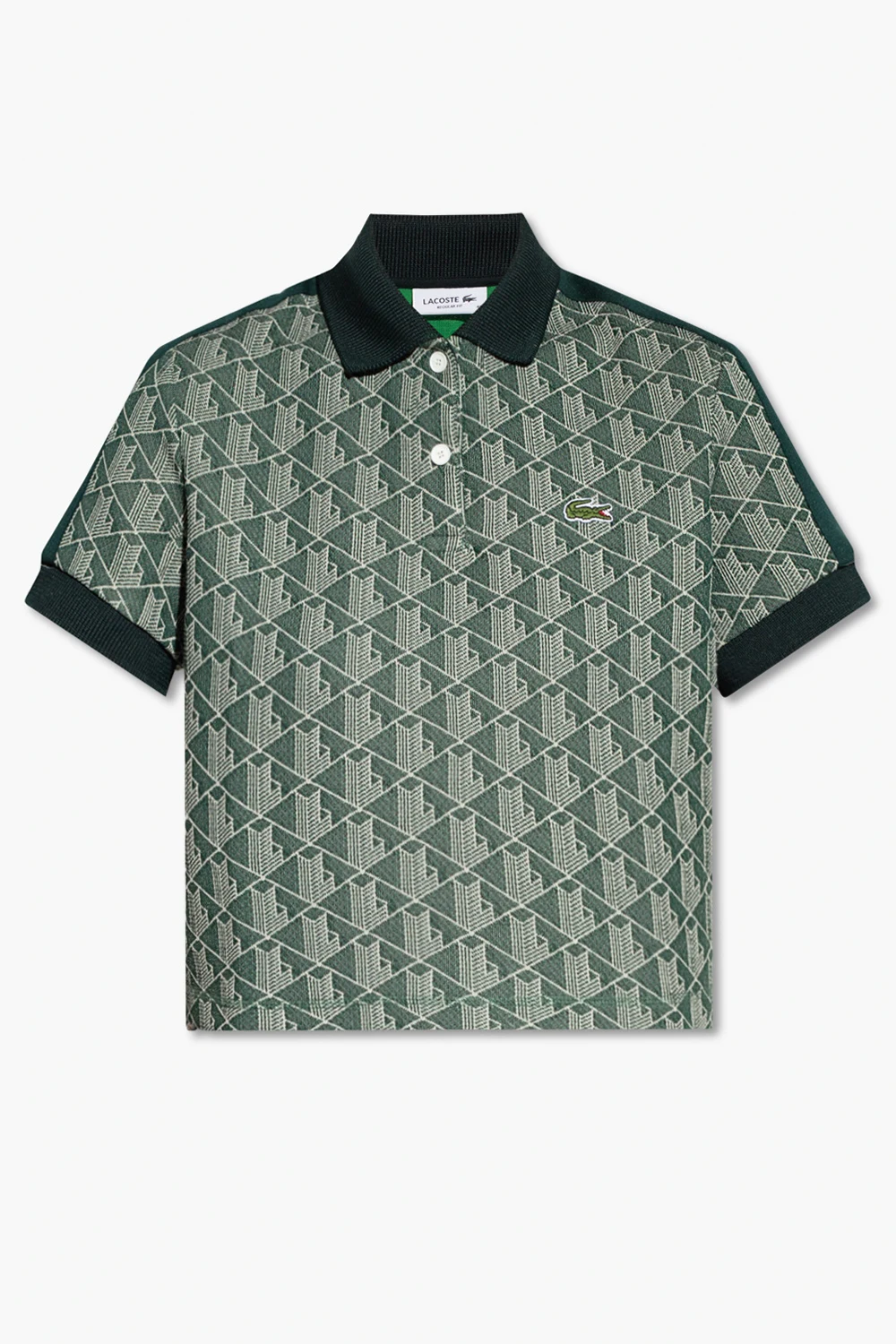 GREEN Polo shirt with monogram