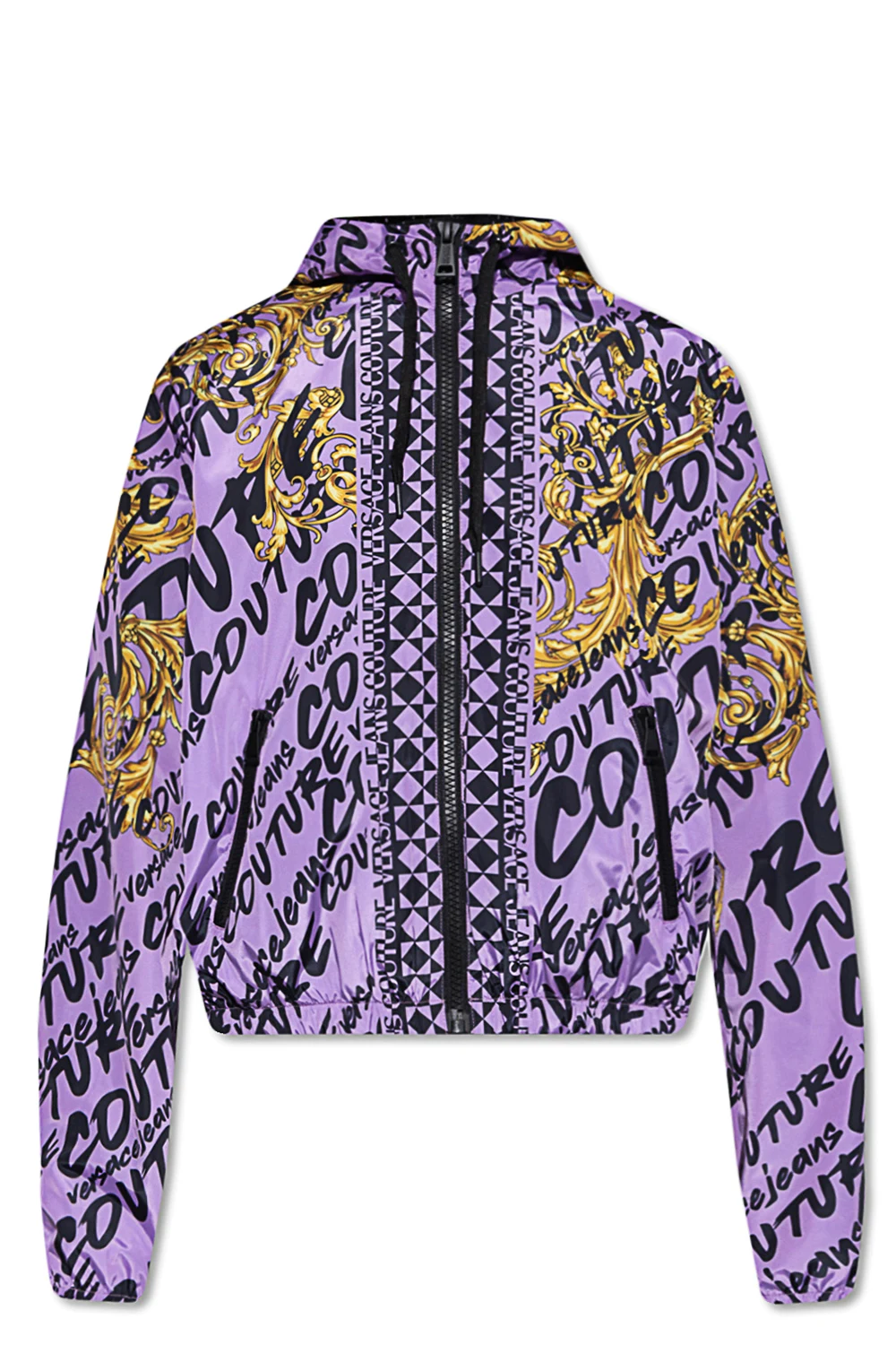 PURPLE Hooded track jacket