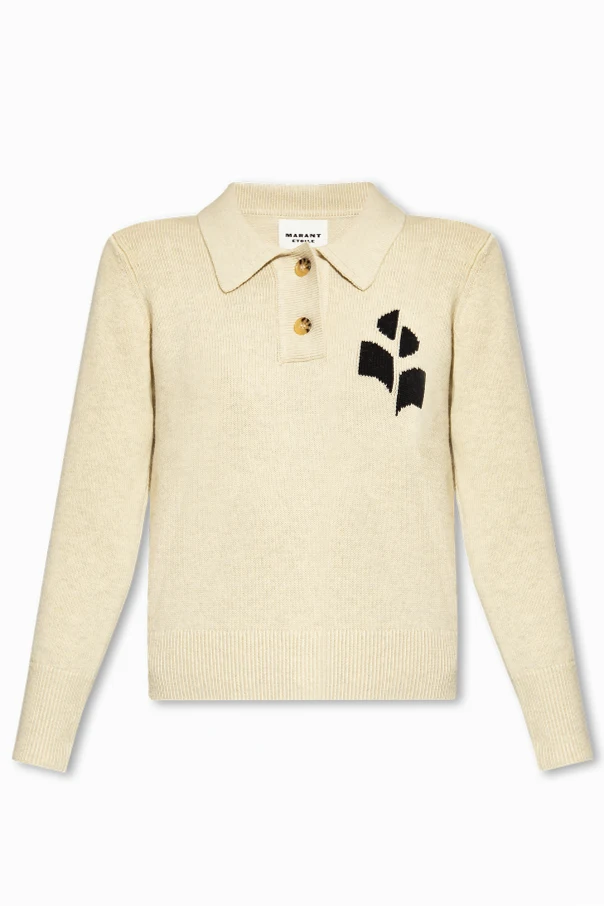 BEIGE ‘Nola’ polo sweater