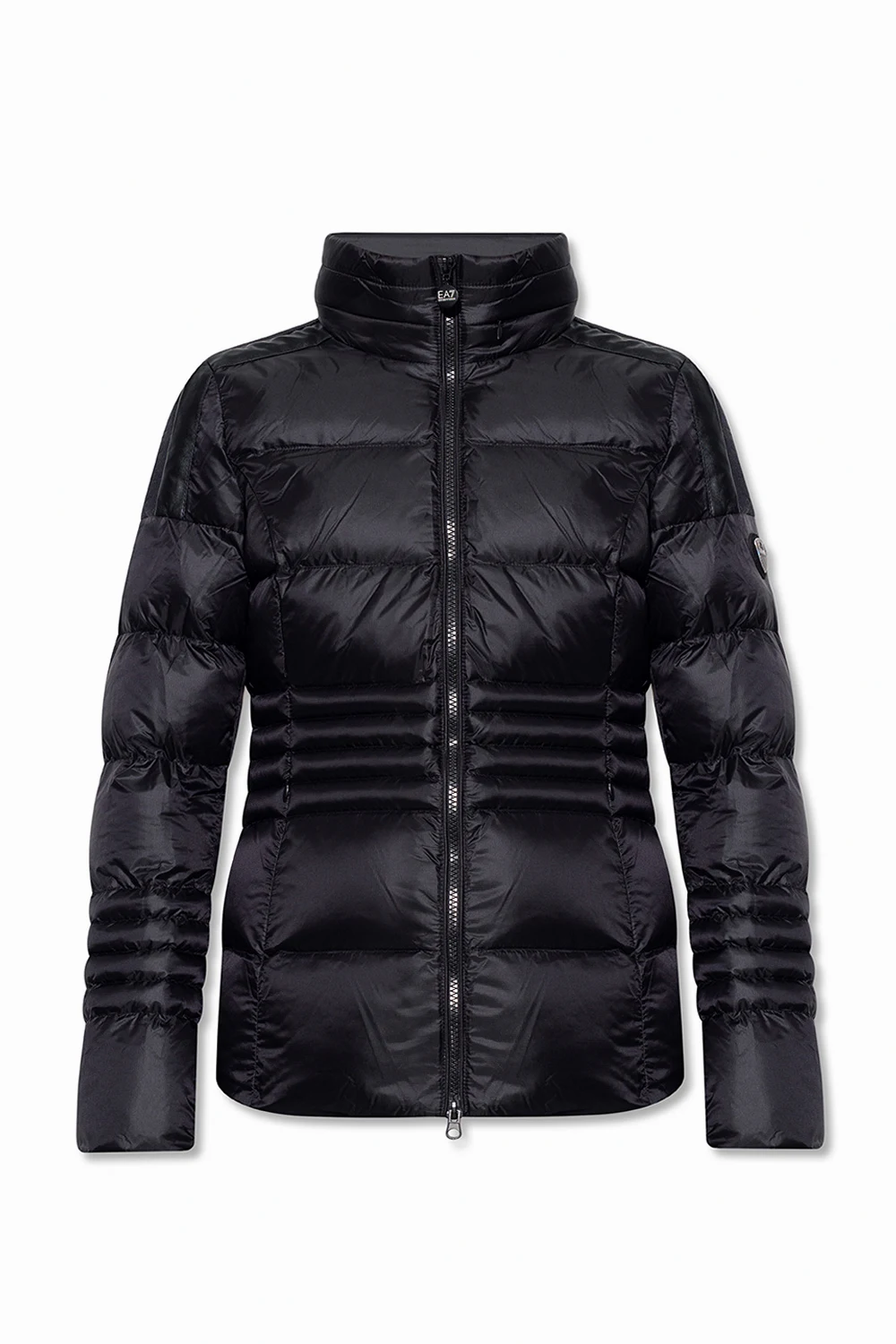 BLACK Jacket with standing collar
