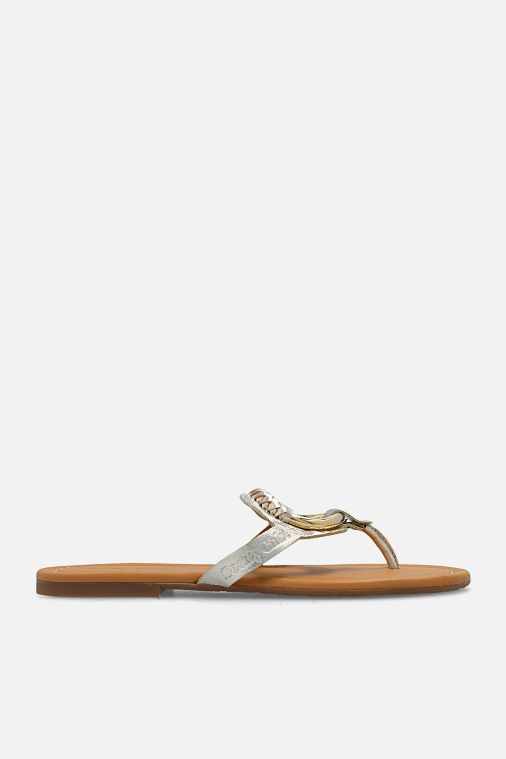 ‘Hana’ leather slides