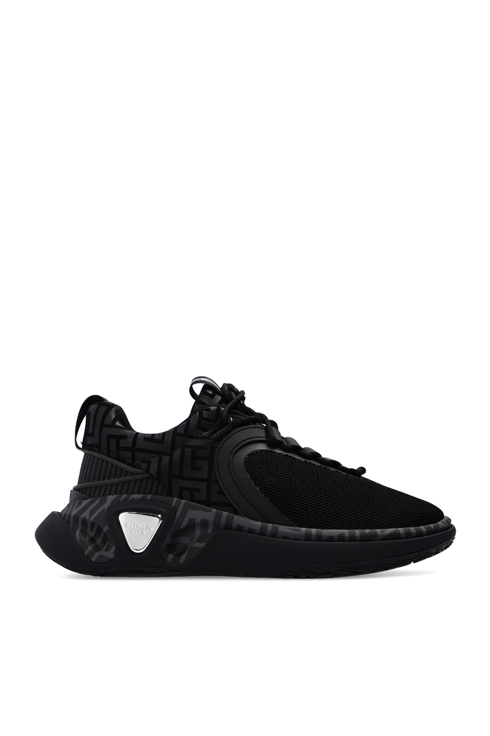 BLACK Monogrammed sneakers