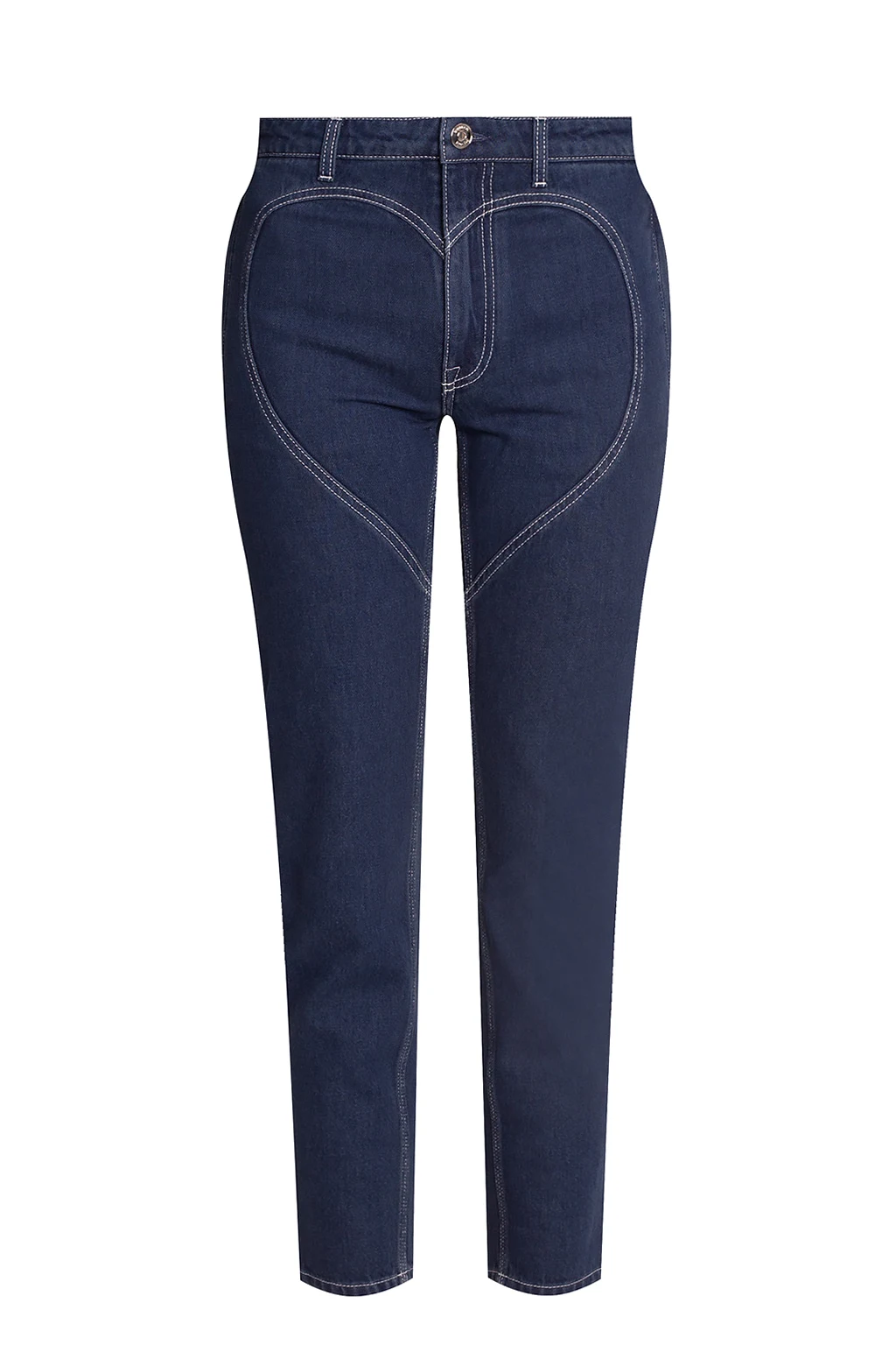 NAVY BLUE Jeans with stitching details
