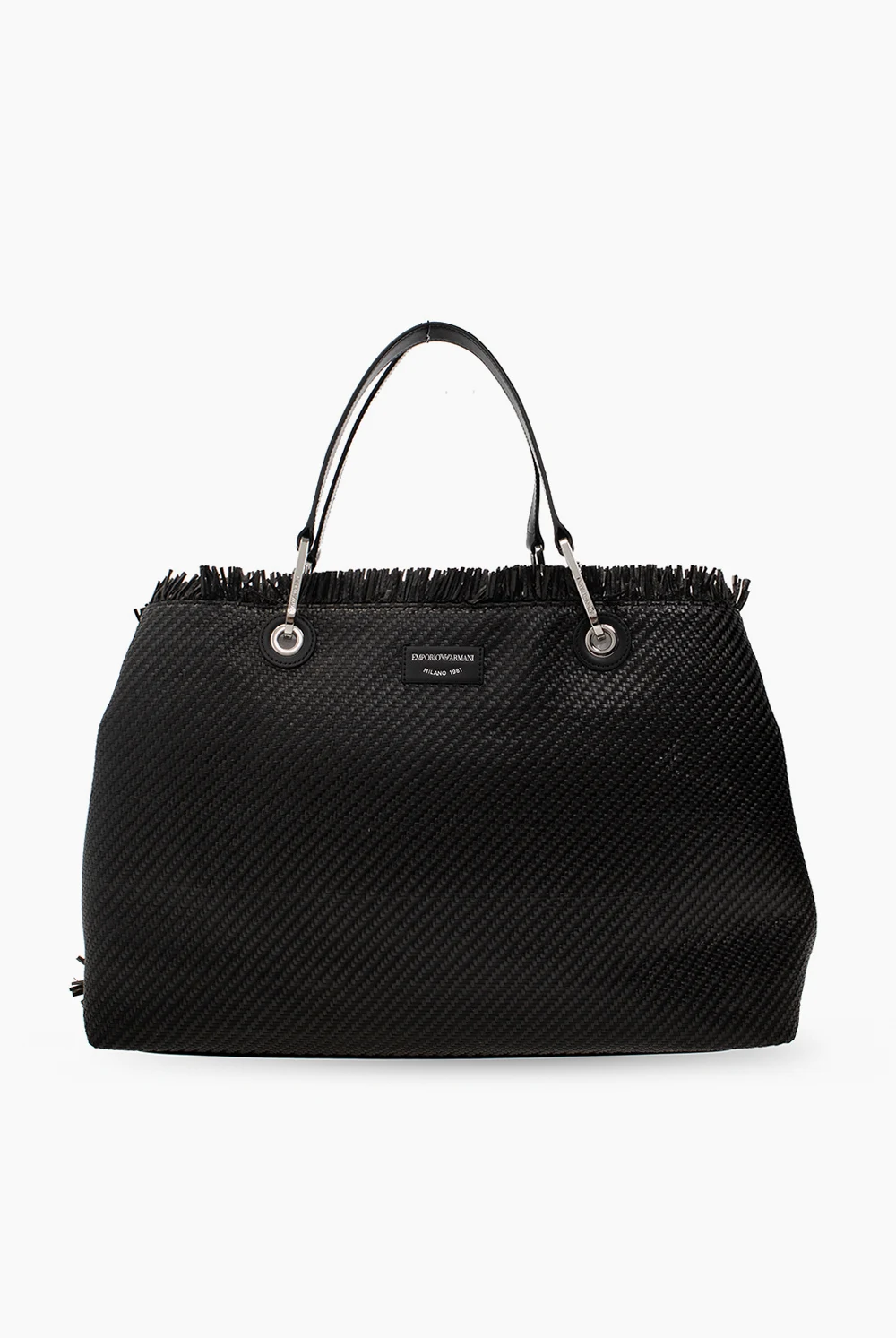 BLACK ‘MyEA’ shopper bag