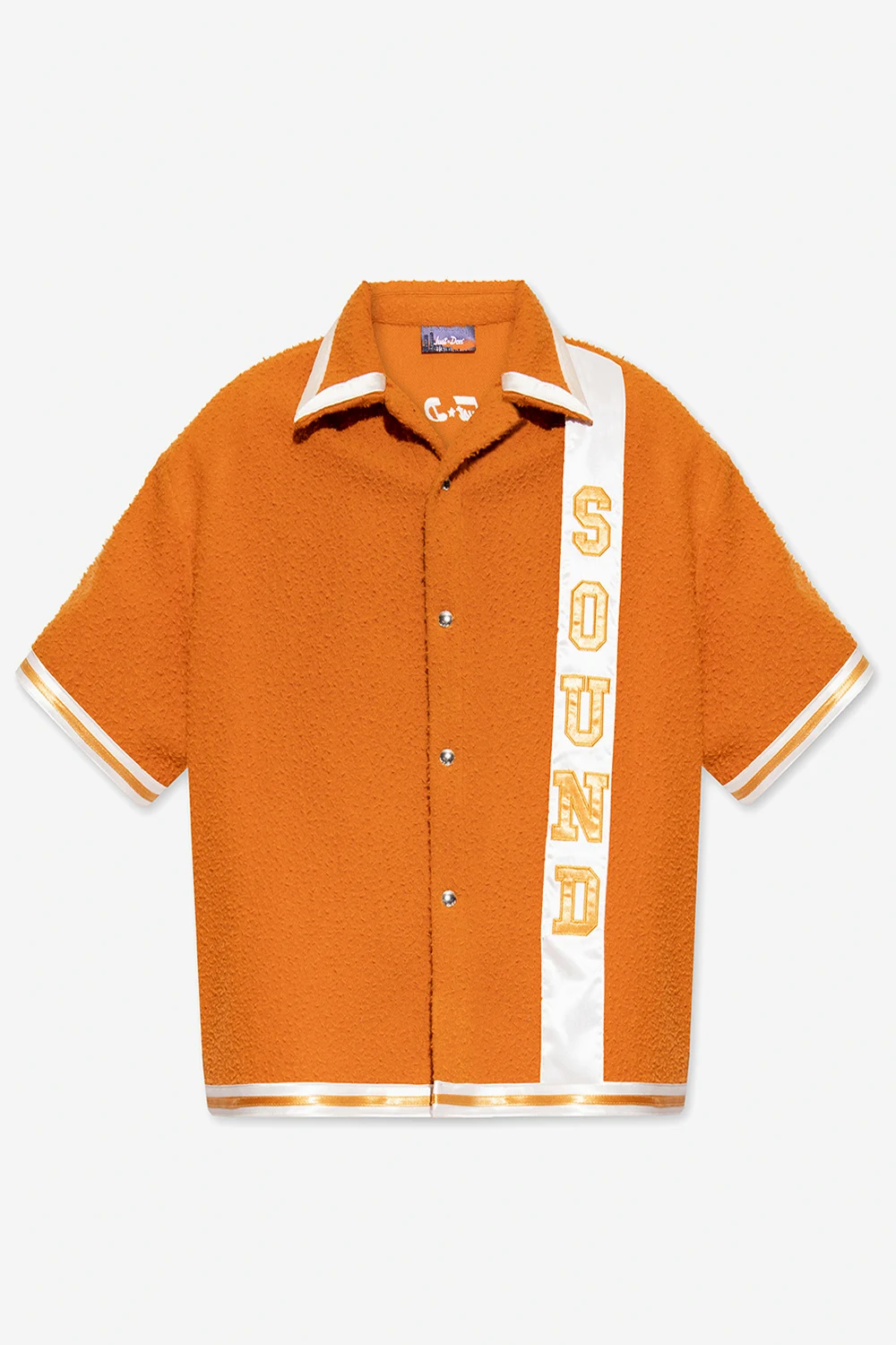 Wool shirt with short sleeves