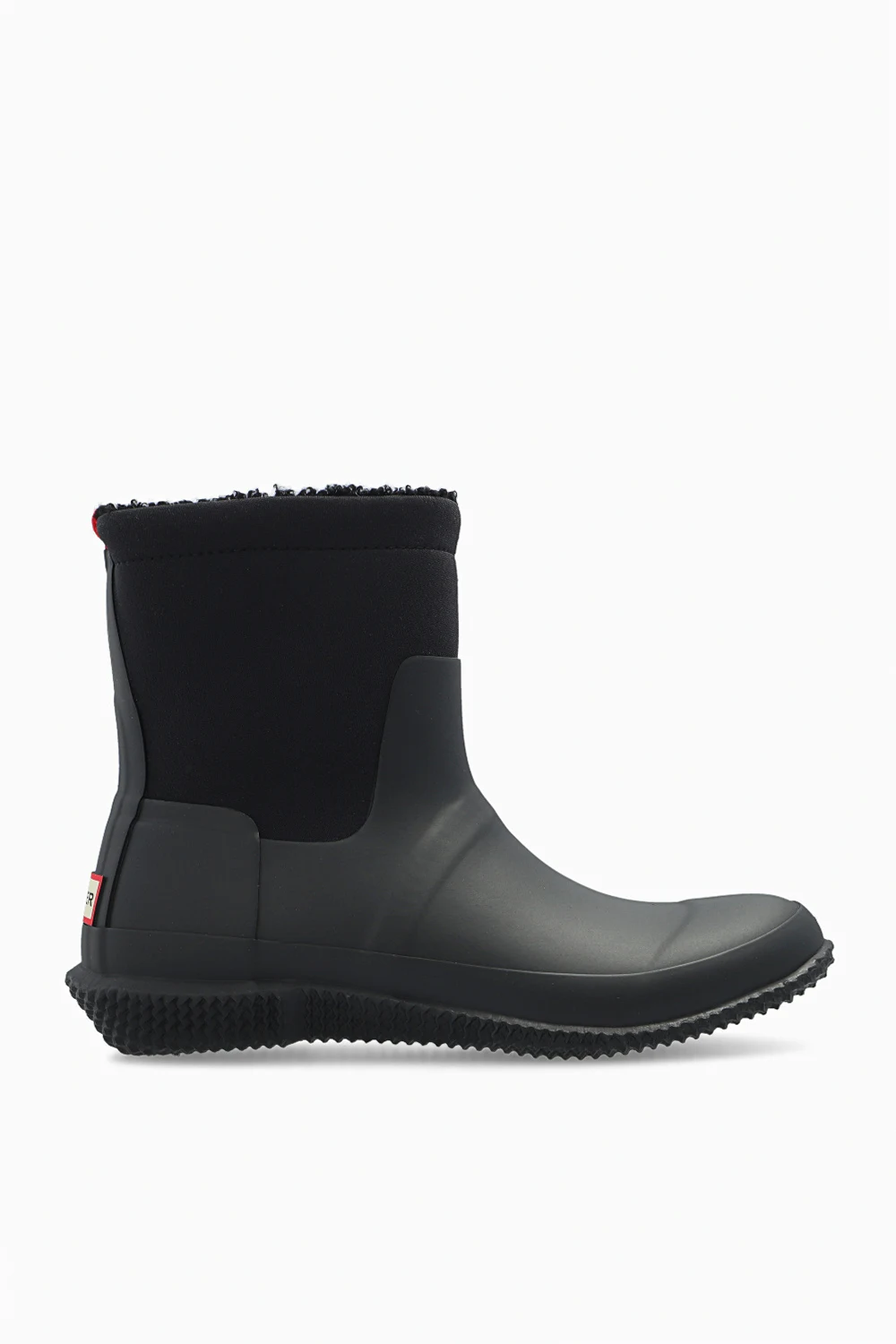 BLACK ‘Roll Top’ snow boots