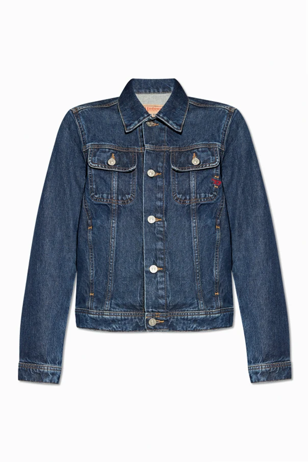 GRANATOWY Kurtka jeansowa ‘DE-BONNY’