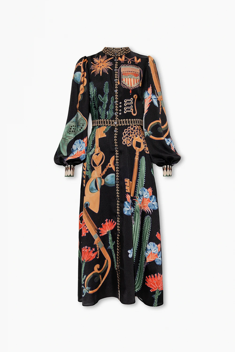 ‘Palomino’ patterned dress
