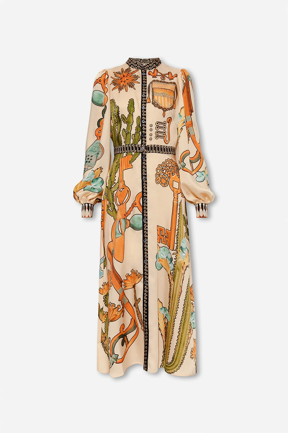 ‘Palomino’ patterned dress