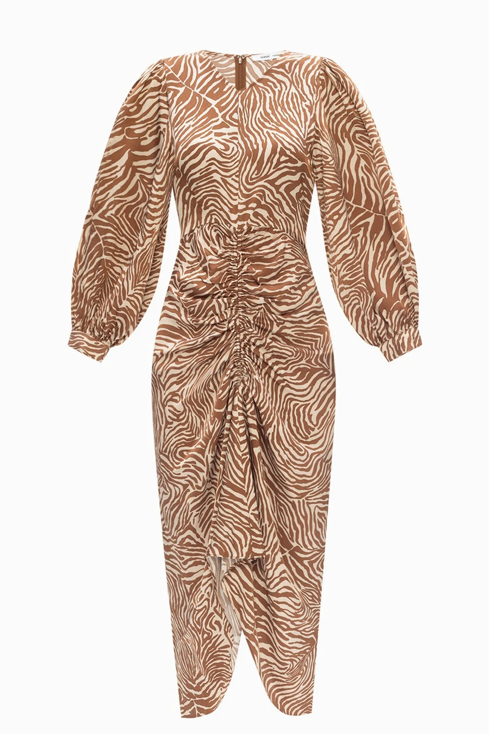 beige Animal motif dress
