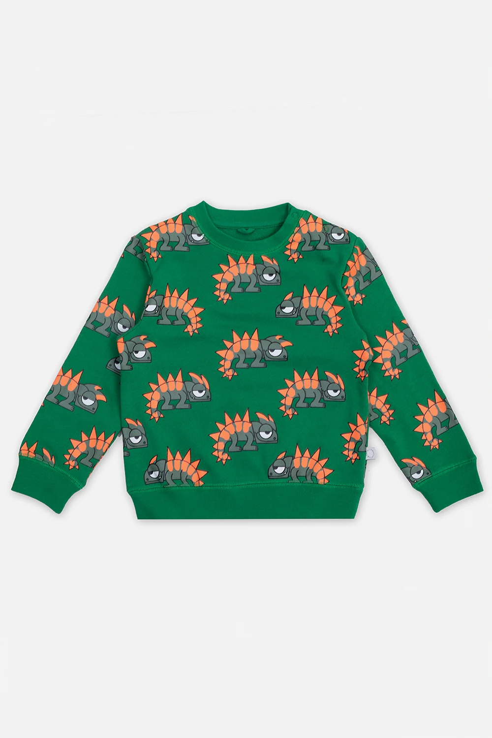 GREEN Sweatshirt with animal print