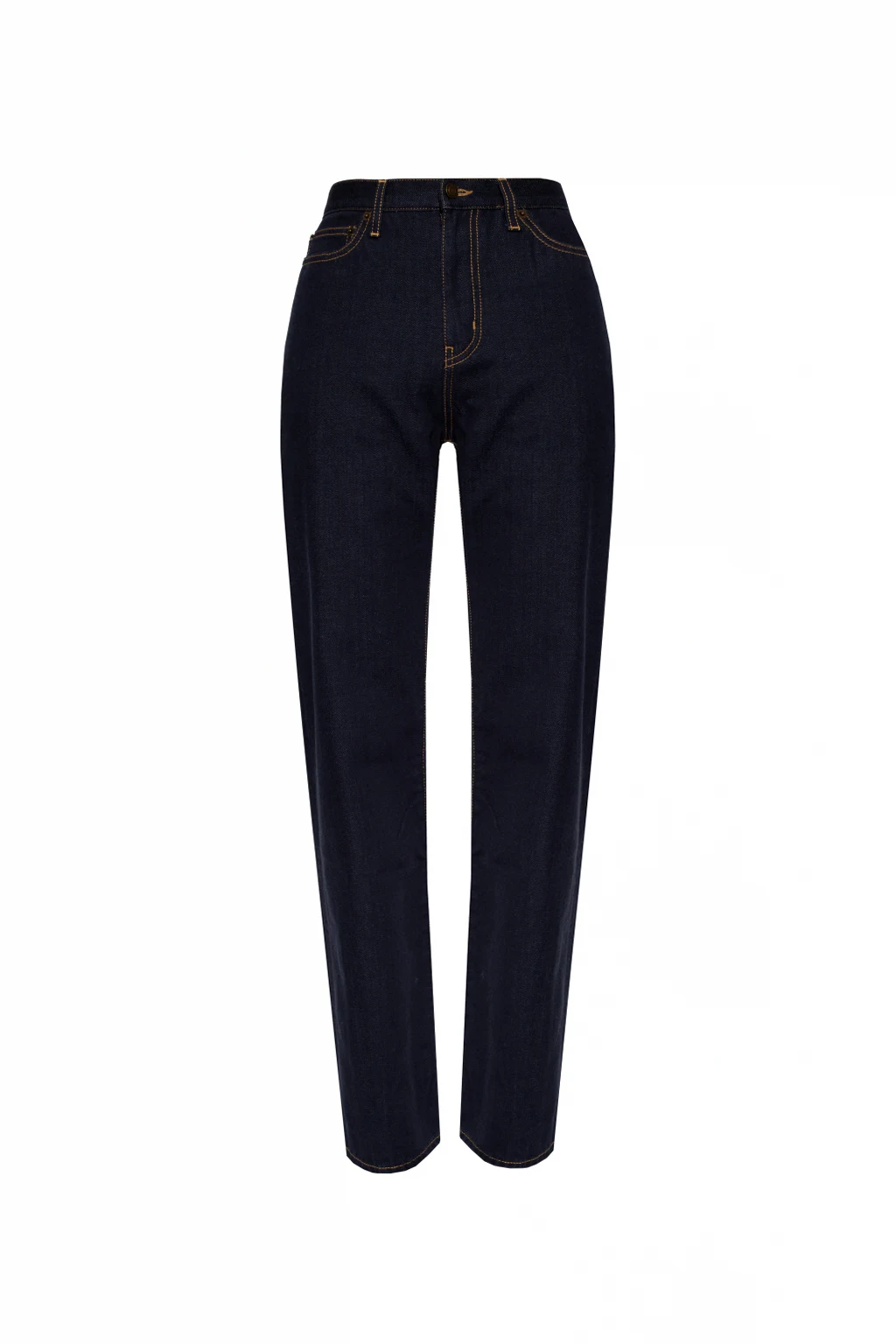 High-waisted jeans