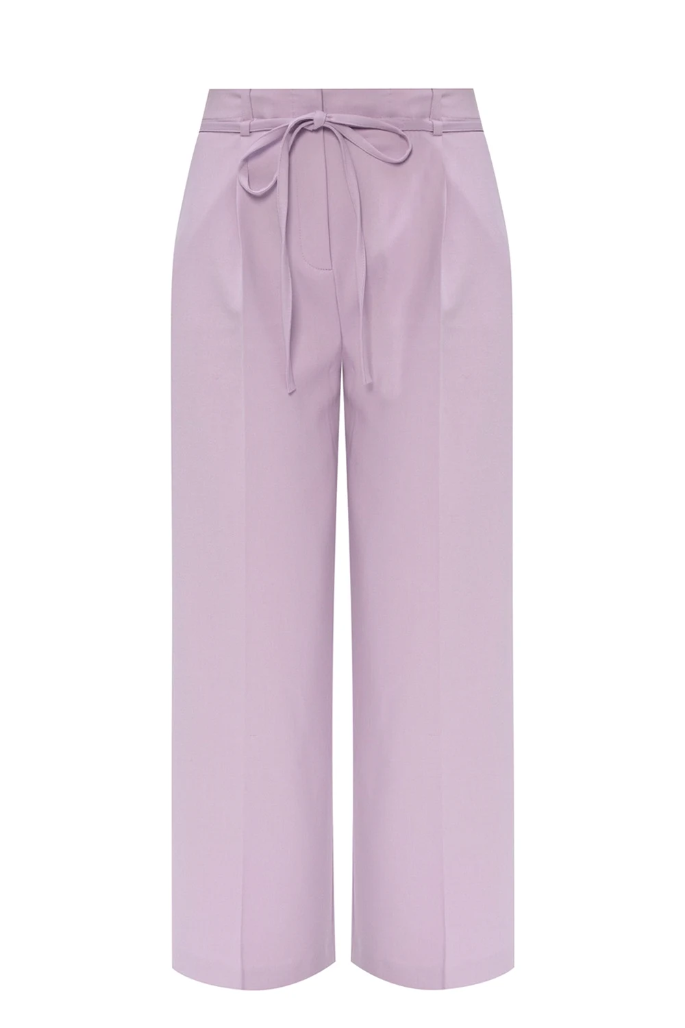 PURPLE Trousers with tie fastening