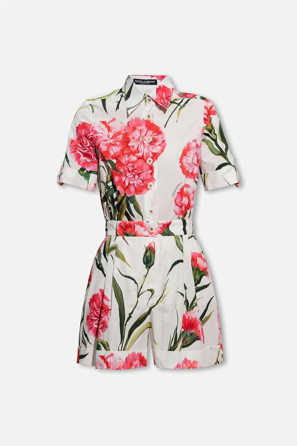 Jumpsuit with floral motif