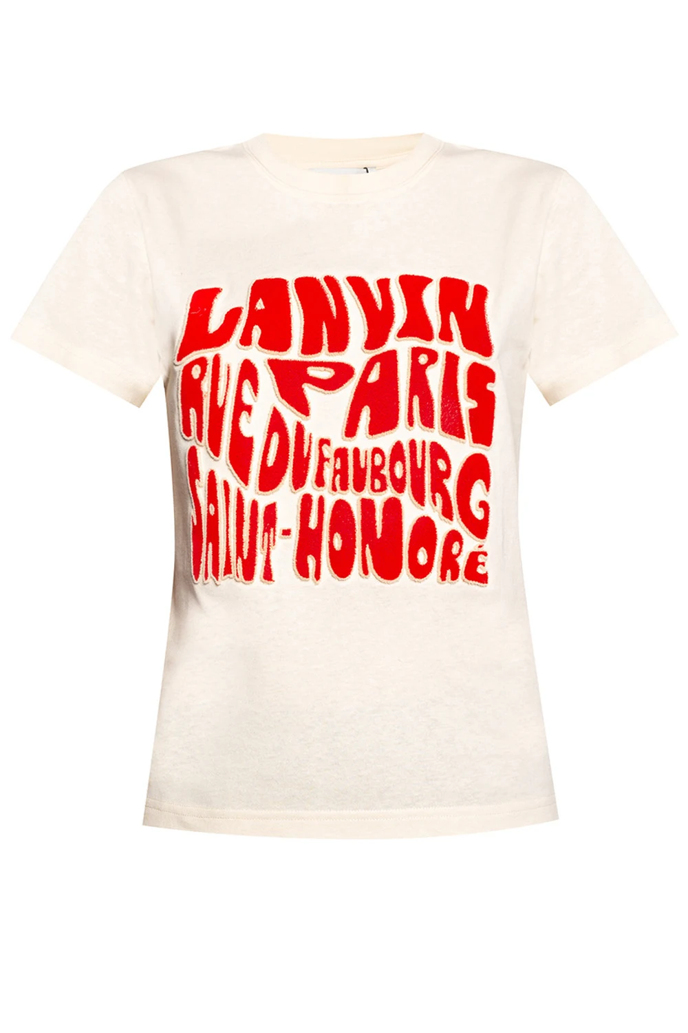 T-shirt z wypukłym logo