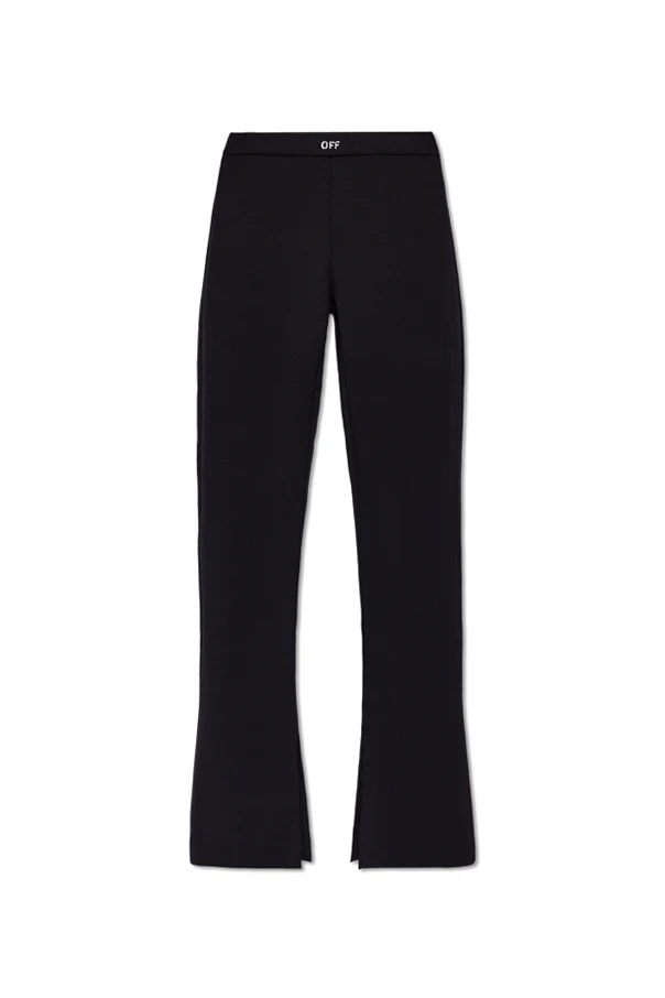 SCHWARZ Trousers with logo