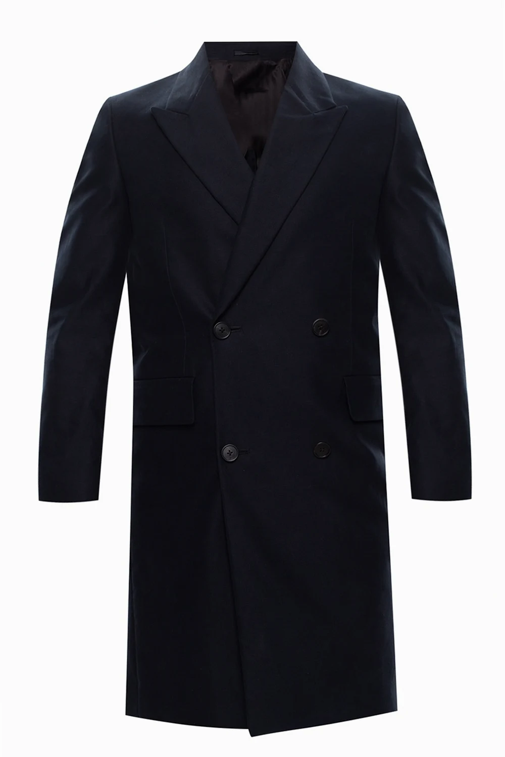 NAVY BLUE Double-breasted coat