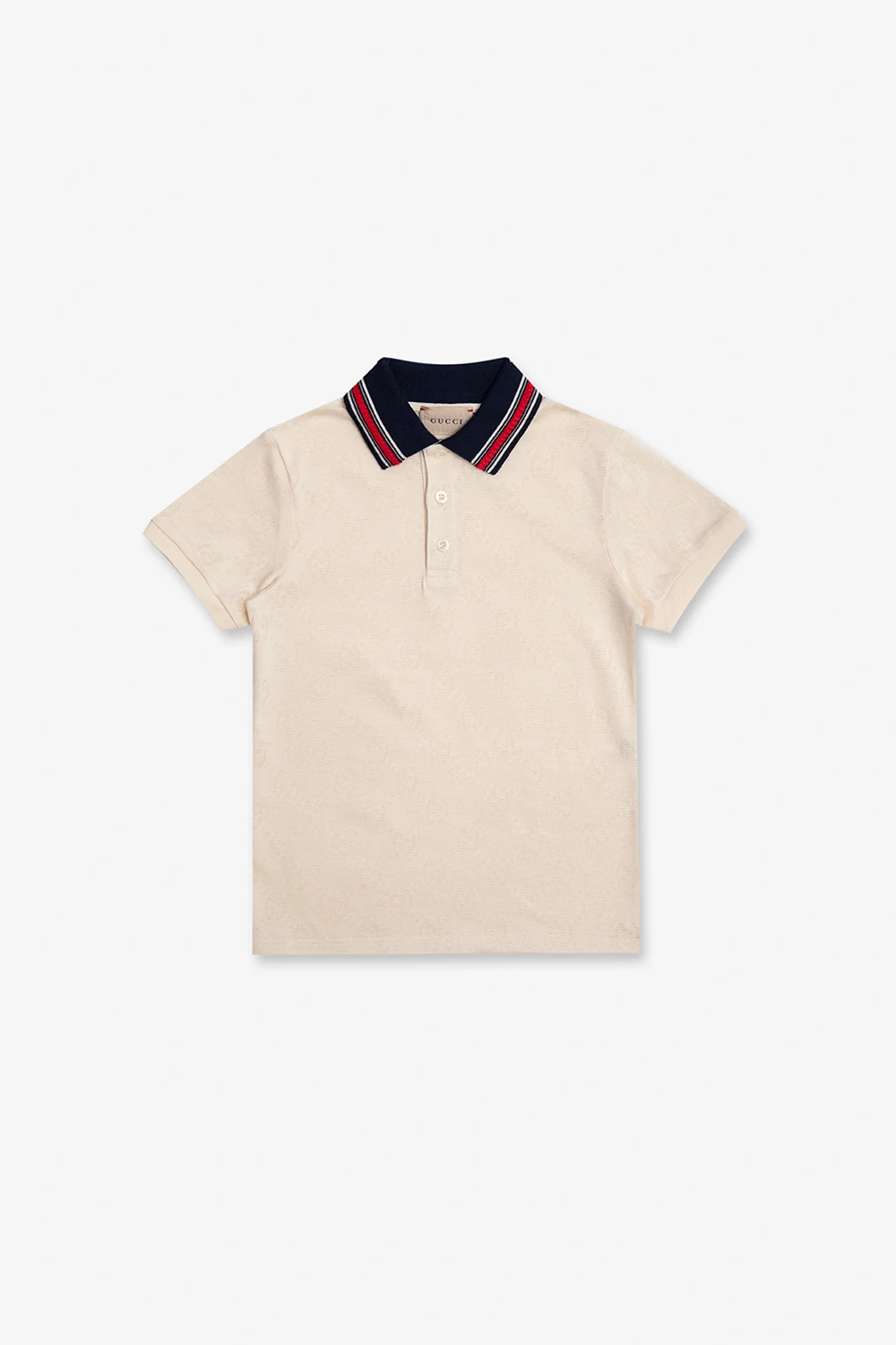 cream Cotton polo shirt