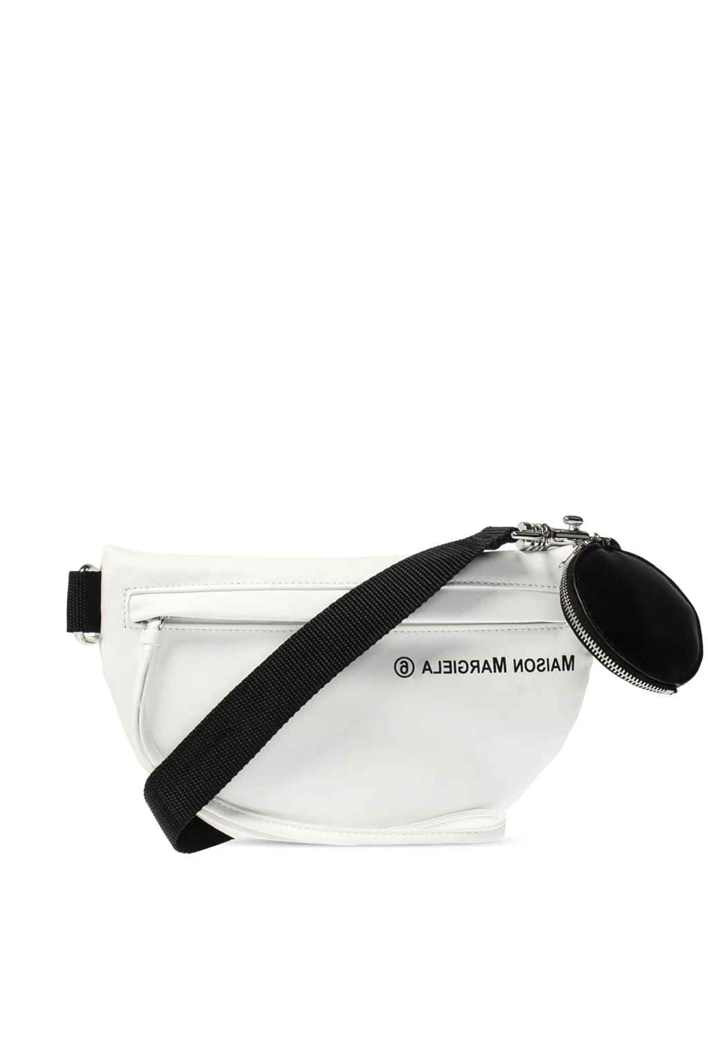 WHITE Belt bag with logo
