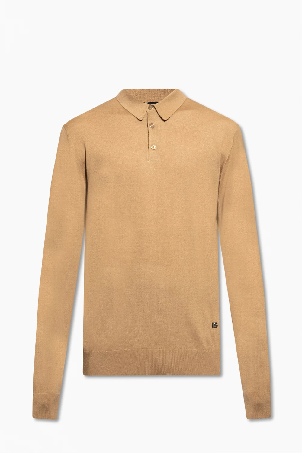BROWN Polo shirt with long sleeves