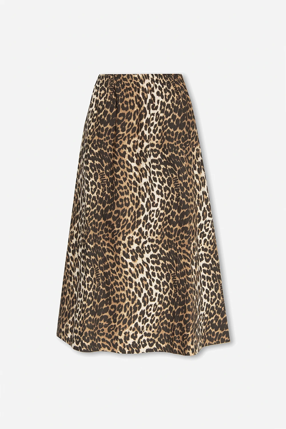 Skirt with leopard print