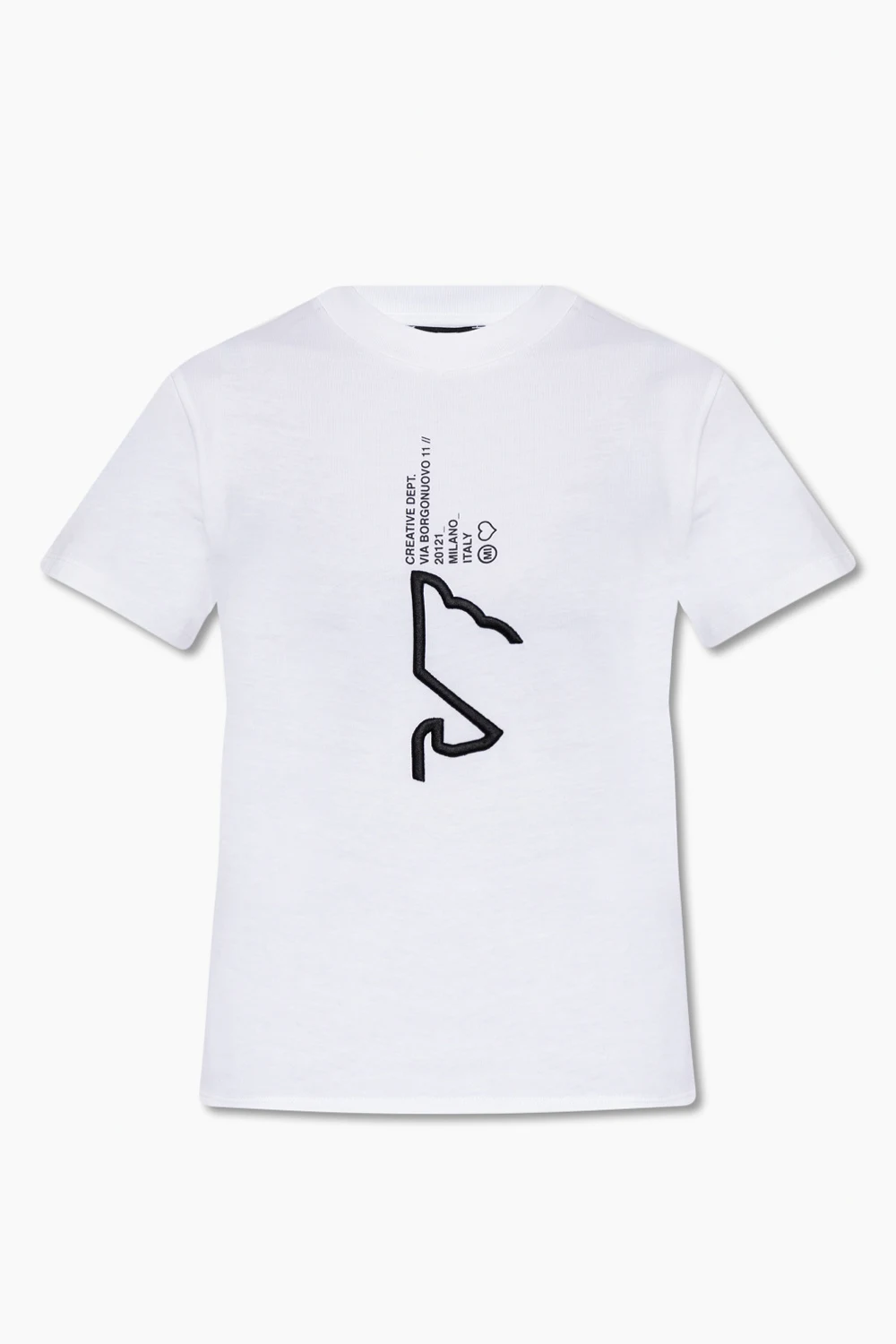 WHITE T-shirt with logo