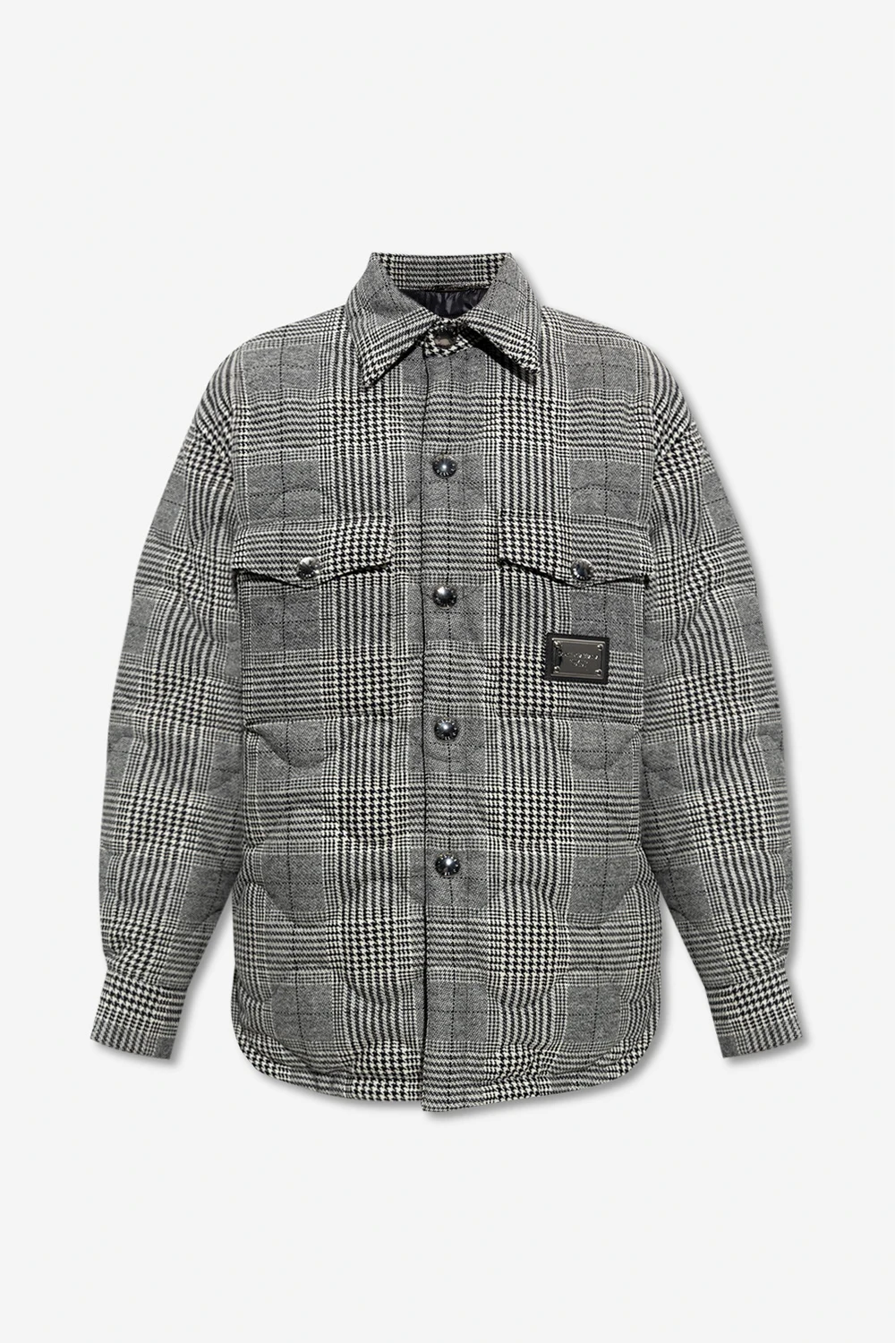 GREY Insulated houndstooth pattern