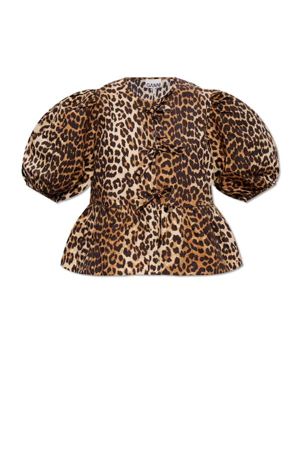 BEIGE Shirt with animal motif