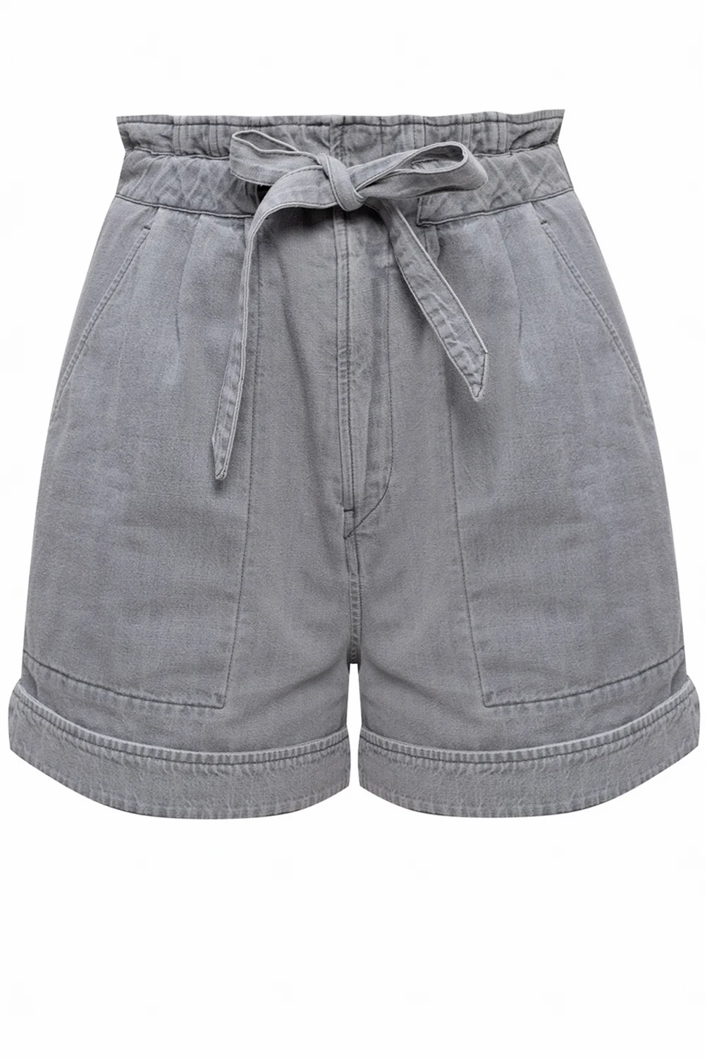 Denim shorts with turn-ups